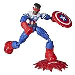 Avengers Bend and Flex. Personaggi Snodabili 15 cm. Captain America Falcon