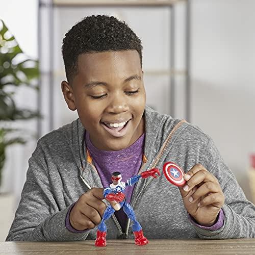 Avengers Bend and Flex. Personaggi Snodabili 15 cm. Captain America Falcon - 3