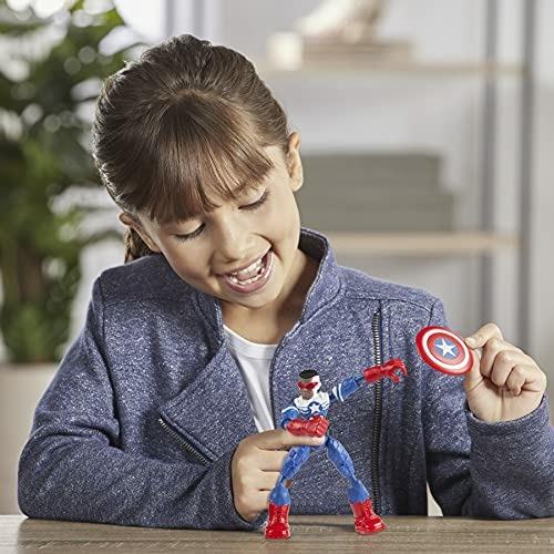 Avengers Bend and Flex. Personaggi Snodabili 15 cm. Captain America Falcon - 5