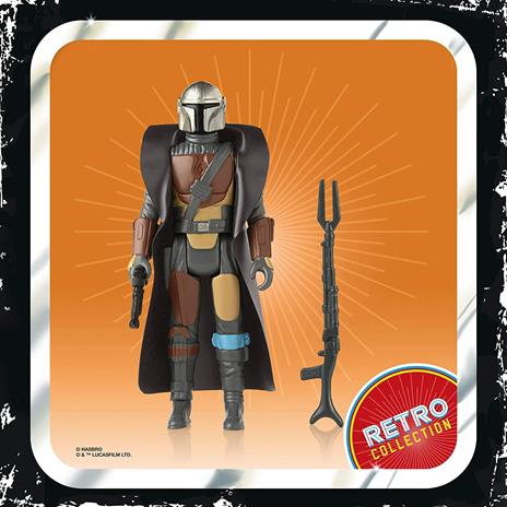 Hasbro Star Wars Retro Collection. The Mandalorian, action figure da collezione da 9,5 cm - 5