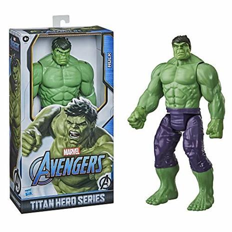 Hasbro Avengers - Hulk (Action Figure Deluxe 30cm con blaster Titan Hero Blast Gear) - 4