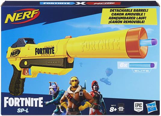 Nerf Fortnite - Pump SG Blaster, lancia-dardi mega con azione a pompa, a retroricarica, 4 dardi Nerf Mega - 6