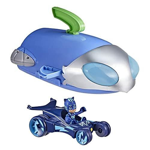 PJ Masks - Super pigiamini, 2-in-1 HQ, playset sede centrale e razzo giocattolo per età prescolare