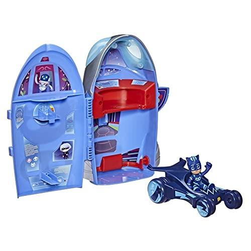 PJ Masks - Super pigiamini, 2-in-1 HQ, playset sede centrale e razzo giocattolo per età prescolare - 3