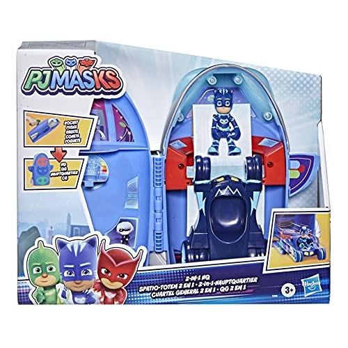 PJ Masks - Super pigiamini, 2-in-1 HQ, playset sede centrale e razzo giocattolo per età prescolare - 4