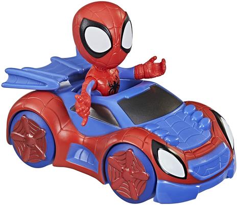 Hasbro Marvel Spidey e i Suoi Fantastici Amici - Spidey e Web-Crawler, action figure e veicolo - 2