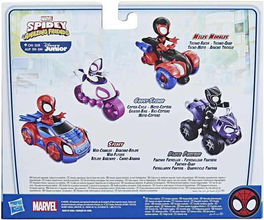 Hasbro Marvel Spidey e i Suoi Fantastici Amici - Spidey e Web-Crawler, action figure e veicolo - 5