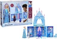 Hasbro Disney Frozen - Il Palazzo di Ghiaccio di Elsa richiudibile con bambole di Elsa e Olaf, castello giocattolo pieghevole