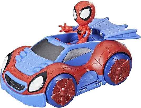 Hasbro Spidey e i Suoi Fantastici Amici Spidey e Web-Crawler, veicolo convertibile 2-in-1 con personaggio 10 cm - 2