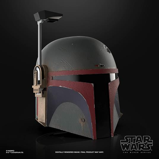 Hasbro Star Wars, The Black Series, Casco premium elettronico di Boba Fett (ricorazzato), replica 1:1 collezionabile - 5