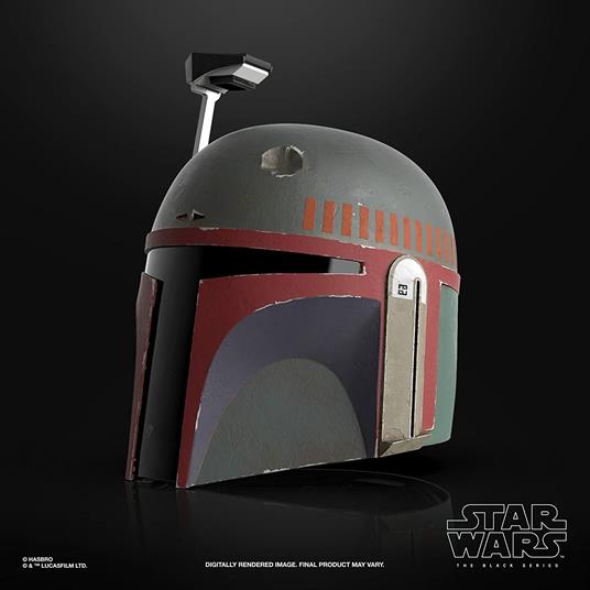 Hasbro Star Wars, The Black Series, Casco premium elettronico di Boba Fett (ricorazzato), replica 1:1 collezionabile - 6