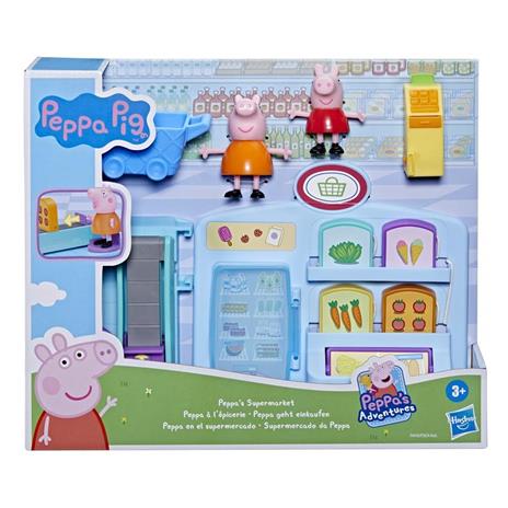Peppa Pig - Peppa al Supermercato, playset per età prescolare con 2 action figure e 8 accessori - 5
