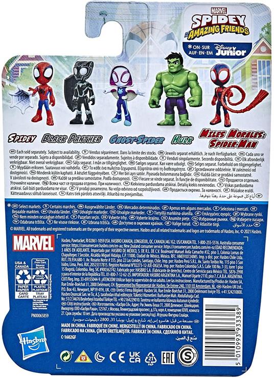 Hasbro Marvel Spidey e I Suoi Fantastici Amici - Hulk, action figure da 10 cm - 6