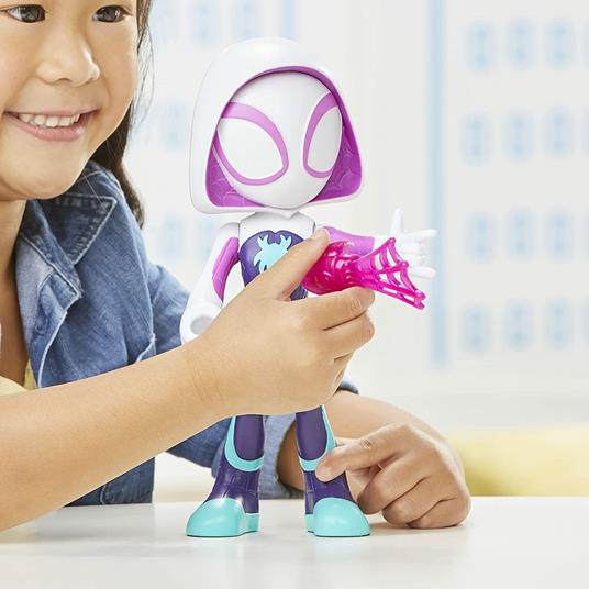 Hasbro Marvel Spidey e I Suoi Fantastici Amici - Mega Ghost-Spider, action figure da 22,5 cm - 6
