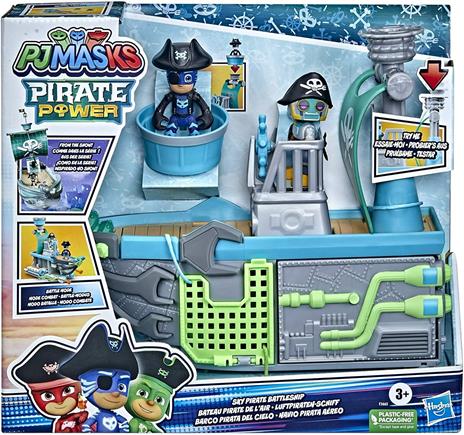 PJ Masks - Super Pigiamini, Il Veliero Volante, playset veicolo per età prescolarecon 2 action figure - 5