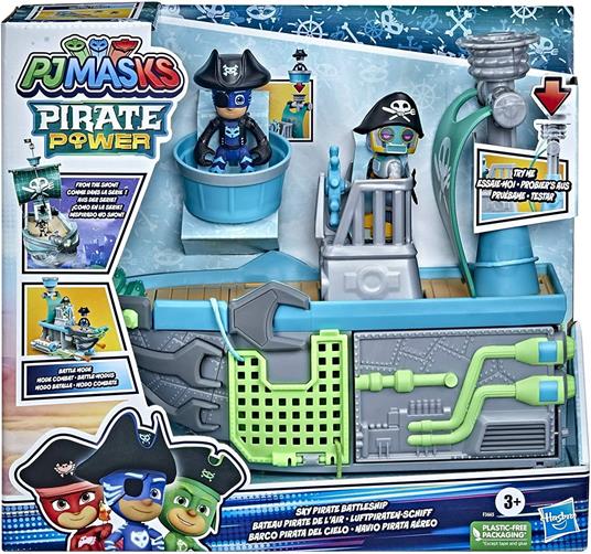 PJ Masks - Super Pigiamini, Il Veliero Volante, playset veicolo per età prescolarecon 2 action figure - 5