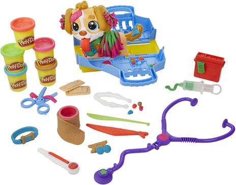 Play-Doh - Set da Veterinario, playset con cane giocattolo per bambini dai 3 anni in su - 6