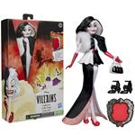Hasbro Disney Villains - Crudelia De Mon, fashion doll con accessori e vestiti rimovibili