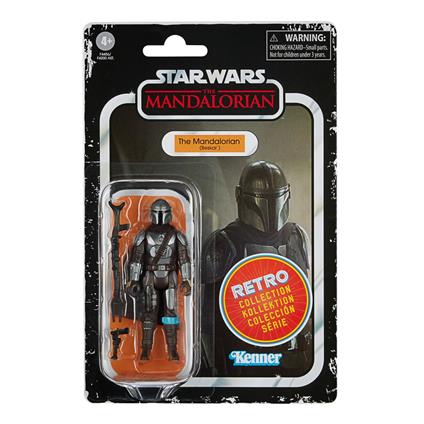Hasbro Star Wars Retro Collection The Mandalorian (Beskar) Toy 9.5-cm-Scale The Mandalorian Collectible Action Figure, Accessories,Multicolore