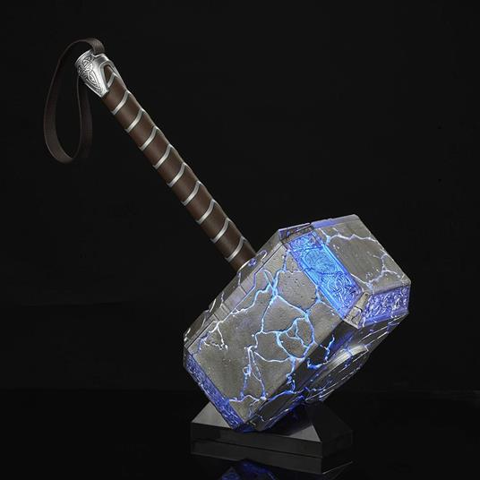Marvel Legends Series, Mjolnir del Potente Thor, Martello per Roleplay elettronico con luci ed Effetti sonori - 5
