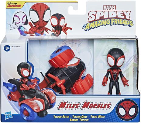 Marvel Spidey and His Amazing Friends Miles Morales Techno-Racer - 4