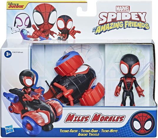 Marvel Spidey and His Amazing Friends Miles Morales Techno-Racer - 4