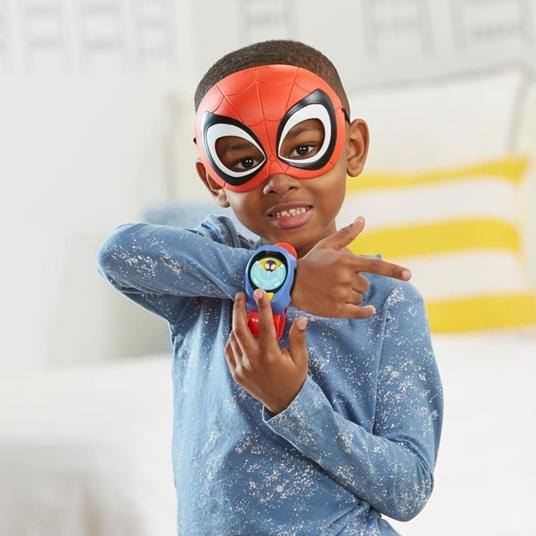 Hasbro Marvel Spiderman. Spidey e i Suoi Fantastici Amici - Set con orologio Comm-link e maschera di Spidey - 5
