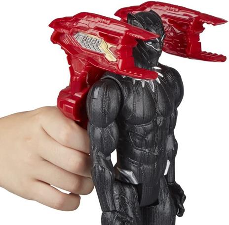 Hasbro Marvel Black Panther, Marvel Studios Legacy Collection, Titan Hero Series, action figure di Black Panther - 5