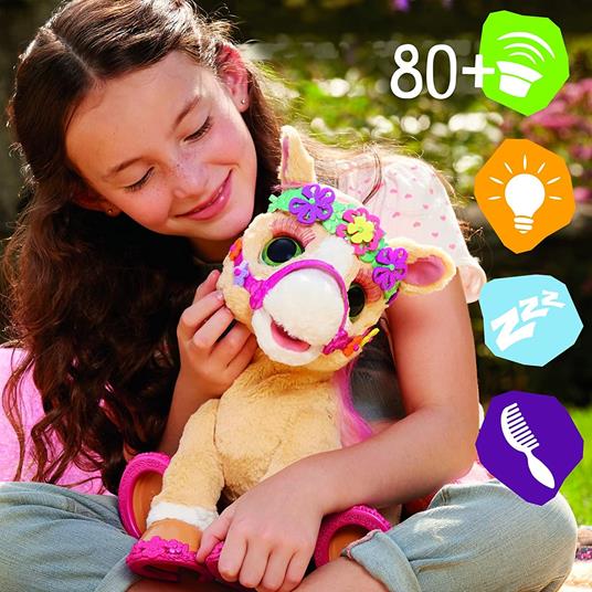FurReal - Cinnamon, Il Mio Pony Stiloso, peluche interattivo da 35 cm, con oltre 80 suoni e reazioni - 4