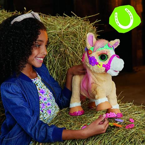 FurReal - Cinnamon, Il Mio Pony Stiloso, peluche interattivo da 35 cm, con oltre 80 suoni e reazioni - 7