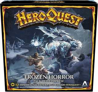 Giocattolo Avalon Hill - HeroQuest, Pack delle imprese Frozen Horror, gioco dungeon crawler dai 14 anni in su Hasbro