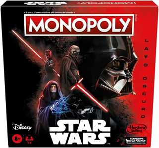 Giocattolo Monopoly - Star Wars Lato Oscuro, gioco da tavolo per famiglie, bambini e bambine dagli 8 anni in su, regalo Star Wars Hasbro