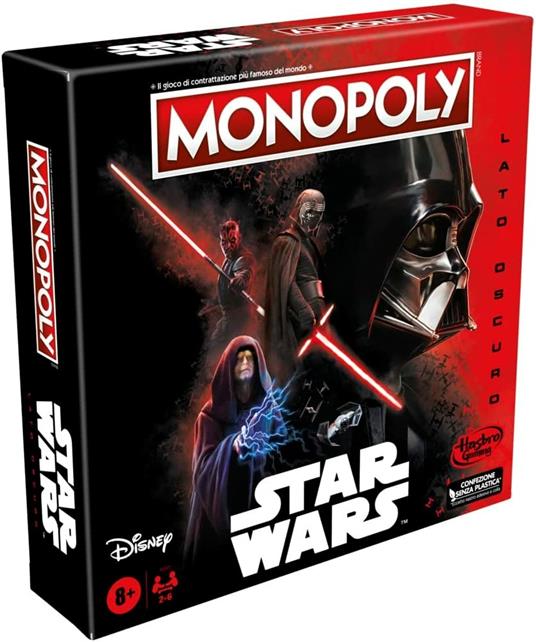 Monopoly - Star Wars Lato Oscuro, gioco da tavolo per famiglie, bambini e bambine dagli 8 anni in su, regalo Star Wars - 2