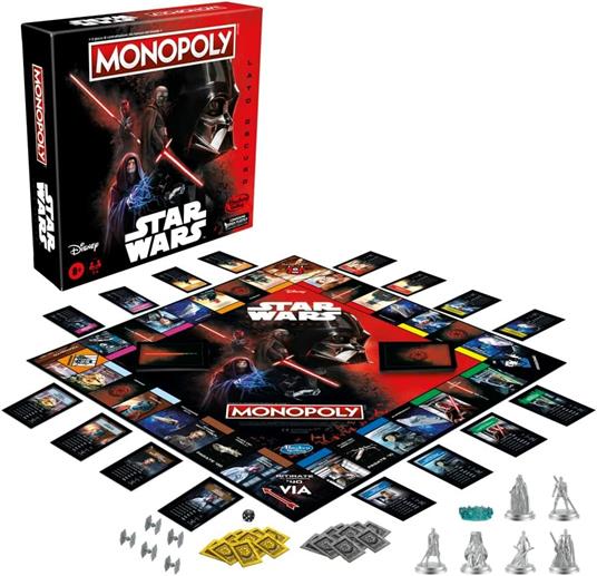 Monopoly - Star Wars Lato Oscuro, gioco da tavolo per famiglie, bambini e bambine dagli 8 anni in su, regalo Star Wars - 3
