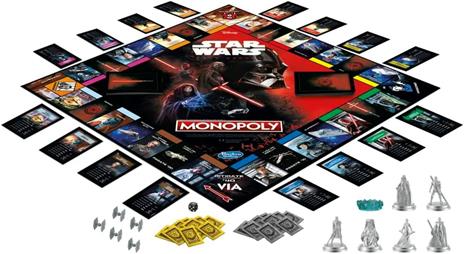 Monopoly - Star Wars Lato Oscuro, gioco da tavolo per famiglie, bambini e bambine dagli 8 anni in su, regalo Star Wars - 4