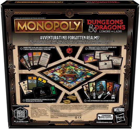 Monopoly Dungeons and Dragons Movie - L'onore dei ladri. Gioco da tavolo - 3