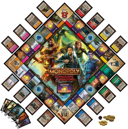 Monopoly Dungeons and Dragons Movie - L'onore dei ladri. Gioco da tavolo - 4