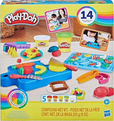 Play-Doh, Il Mio Primo Set da Chef, playset con 14 accessori da cucina, giocattolo presscolare per attività artistiche - 2