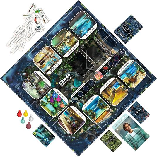 Cluedo Conspiracy, gioco da tavolo per adulti e ragazzi, dai 14 anni in su, gioco di strategia 4-10 giocatori - 4