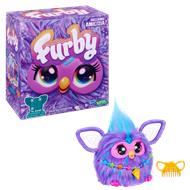 Furby viola, giocattolo di peluche, con attivazione vocale, 15 accessori di moda, giocattoli interattivi