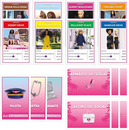 Monopoly: Barbie Edition, gioco da tavolo famiglie, per 2-6 giocatori, dagli 8 anni in su - 4