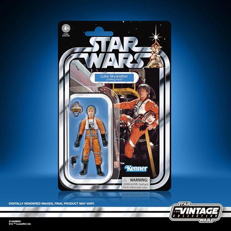 Hasbro Star Wars The Vintage Collection, Luke Skywalker, action figure "Star Wars: Una nuova speranza", da 9,5 cm - 2