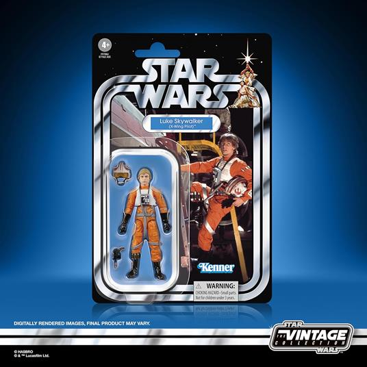 Hasbro Star Wars The Vintage Collection, Luke Skywalker, action figure "Star Wars: Una nuova speranza", da 9,5 cm - 2