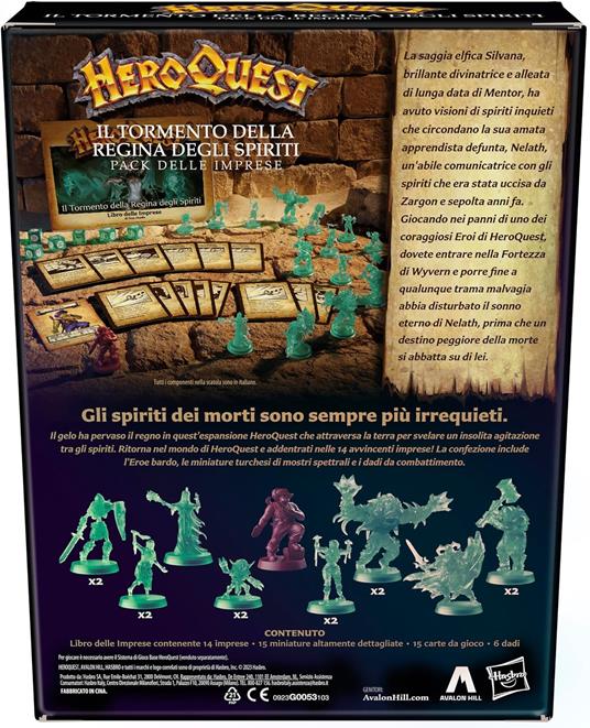HeroQuest, Pack delle Imprese Il Tormento della Regina degli Spiriti, richiede il Sistema Gioco Base HeroQuest per giocare - 3