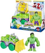 Hasbro Marvel, Spidey e i Suoi Fantastici Amici, Set Hulk Smash Truck, Action Figure con Veicolo
