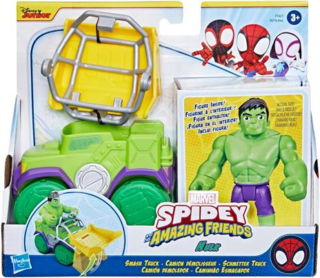 Hasbro Marvel, Spidey e i Suoi Fantastici Amici, Set Hulk Smash Truck, Action Figure con Veicolo - 2