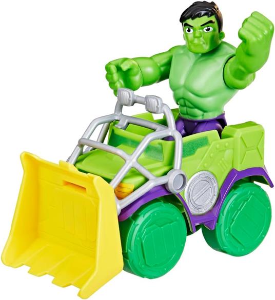Hasbro Marvel, Spidey e i Suoi Fantastici Amici, Set Hulk Smash Truck, Action Figure con Veicolo - 5