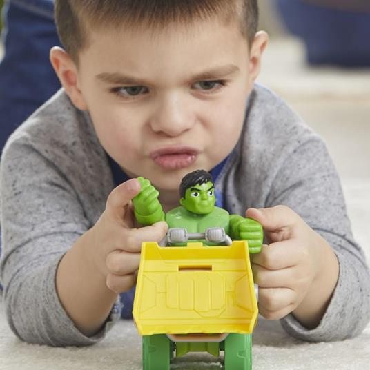 Hasbro Marvel, Spidey e i Suoi Fantastici Amici, Set Hulk Smash Truck, Action Figure con Veicolo - 6
