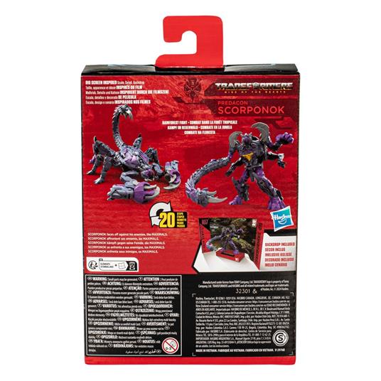Transformers: Rise of the Beasts Generations Studio Series Deluxe Class Action Figure 107 Predacon Scorponok 11 cm - 2