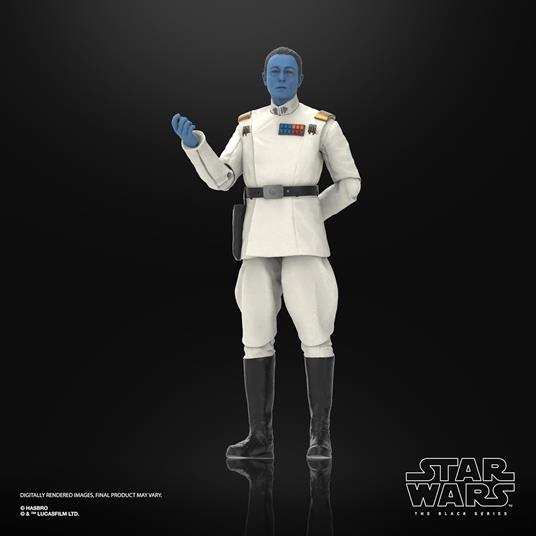 Hasbro Star Wars The Black Series, Grand'ammiraglio Thrawn, action figure "Star Wars: Ahsoka", da 15 cm - 6
